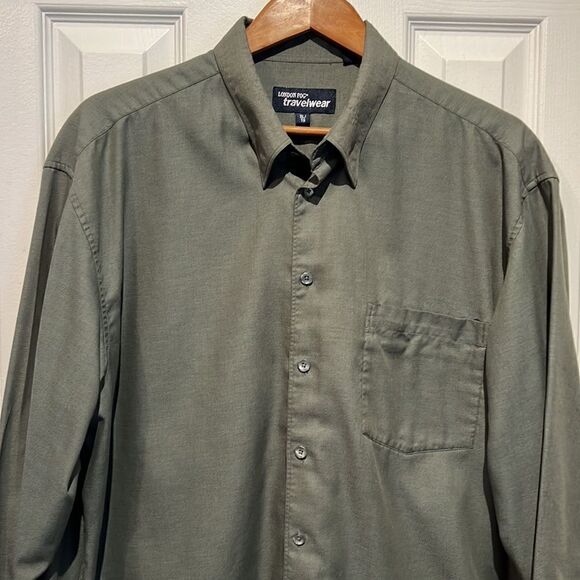 London Fog Men’s Travel‎ Wear Button Down Shirt Size XL - Picture 2 of 9